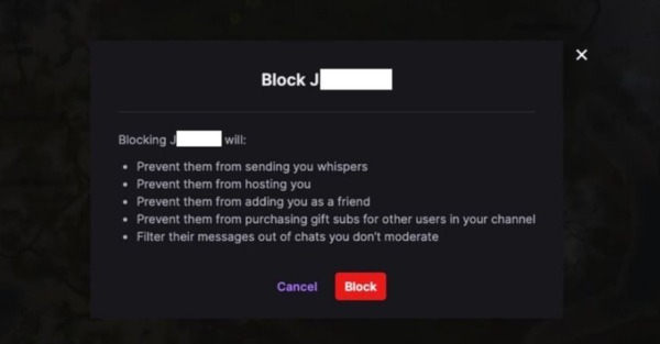 Cómo bloquear a alguien en Twitch
